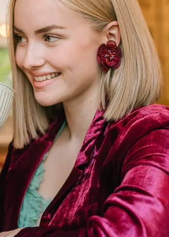 Noonday Organza Flower Earrings