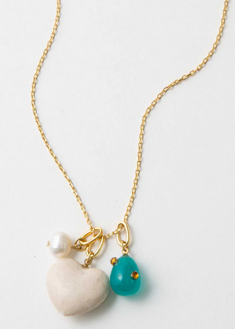 Noonday Big Heart Charm Necklace