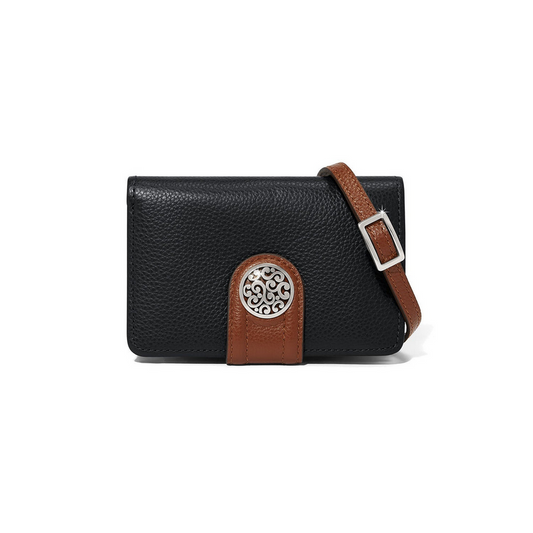 Brighton Blk/Brn Shelby Med Wallet
