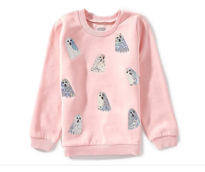 Sparkle Ghost Kids Sweatshirt