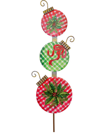 RTC Gingham Ornament Topiary