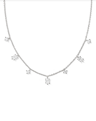Kendra Scott Cailin Silver White Strand Necklace