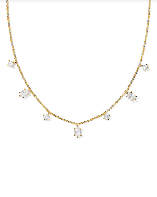 Kendra Scott Cailin Gold White Strand Necklace