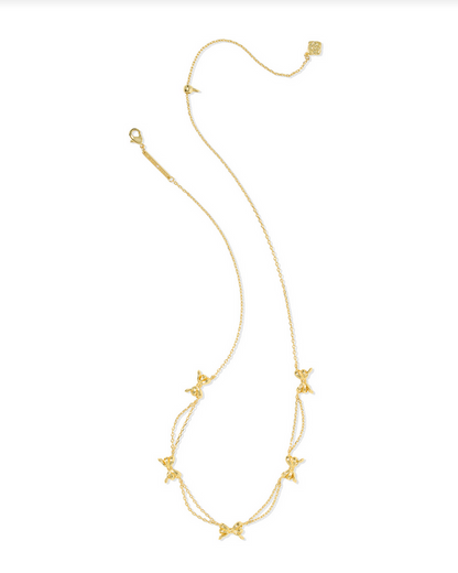 Kendra Scott Gold Bow Strand Necklace