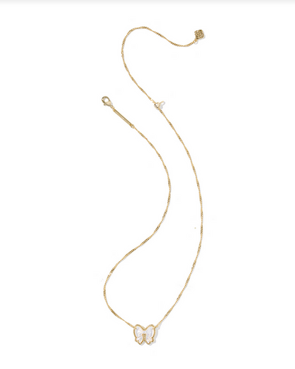 Kendra Scott Haley Bow Ivory MOP Short Penant Necklace