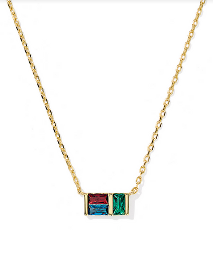 Kendra Scott Jamie Gold Multi Mix Short Pendant Necklace
