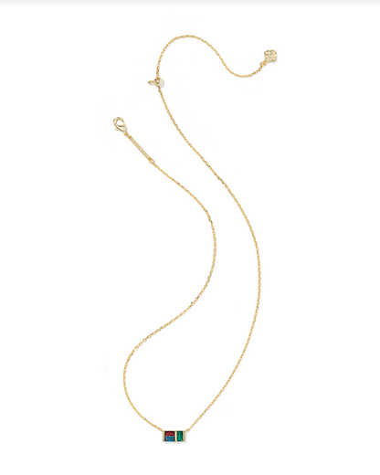 Kendra Scott Jamie Gold Multi Mix Short Pendant Necklace