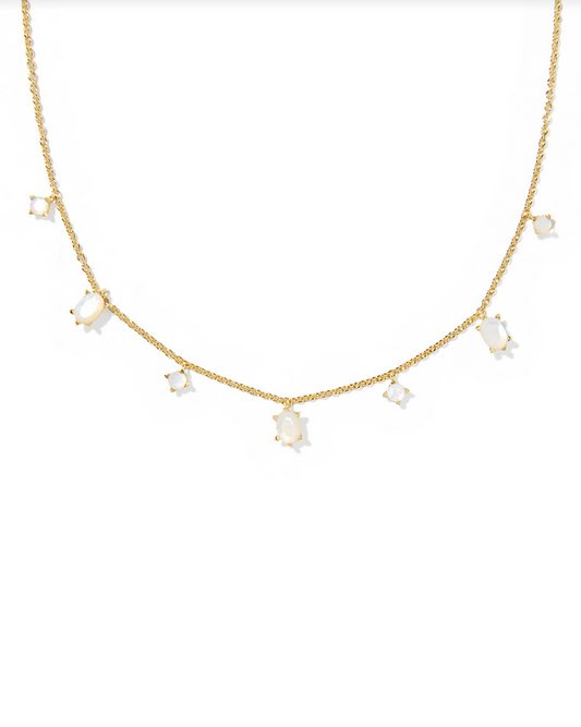 Kendra Scott Cailin Gold Ivory MOP Delicate Strand Necklace