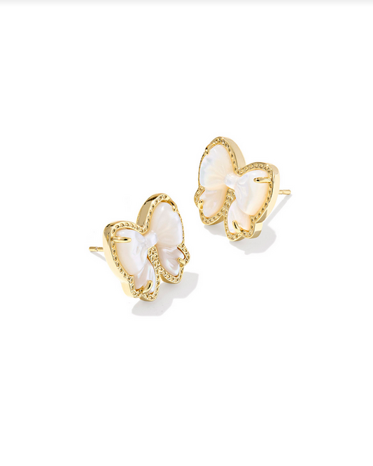 Kendra Scott Haley Gold Ivory MOP Stud Earrings