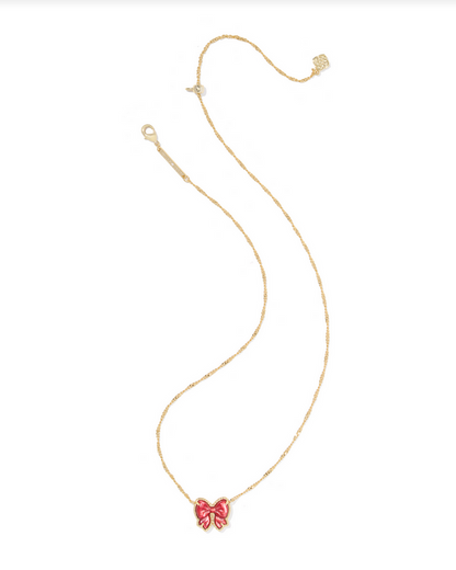 Kendra Scott Haley Bow Red MOP Short Pendant Necklace