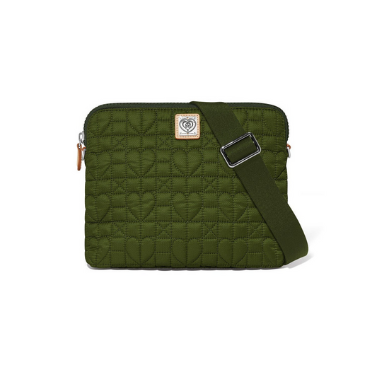 Brighton Army Green Alina Med Crossbody