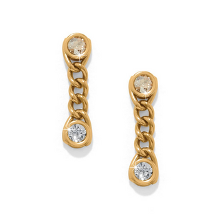 Trust Life Gold Post Drop Earring