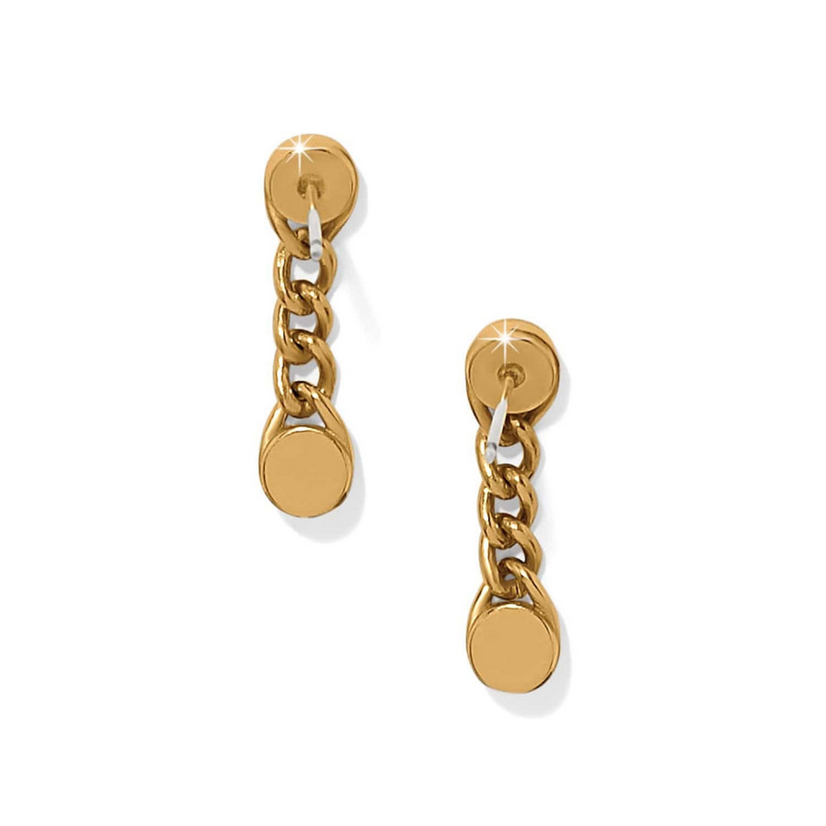 Trust Life Gold Post Drop Earring