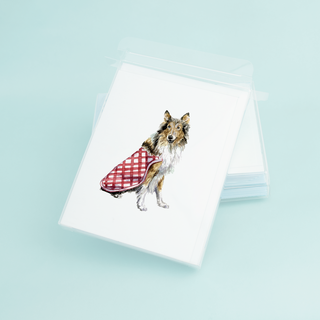 Rough Collie Box 8 Note Cards