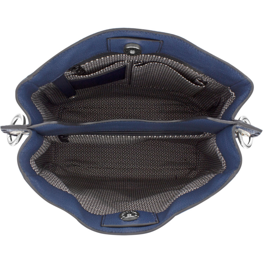 Brighton French Blue Georgia Convertable Hobo