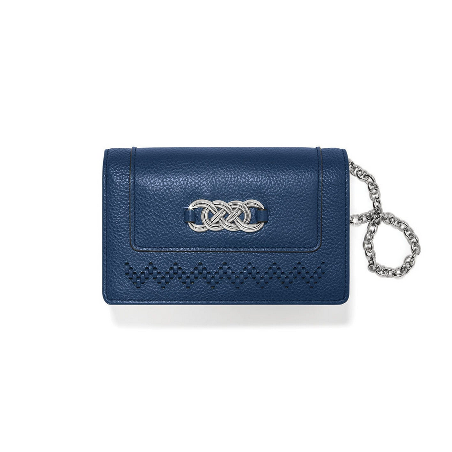 Brighton French Blue Interlock Wallet Medium