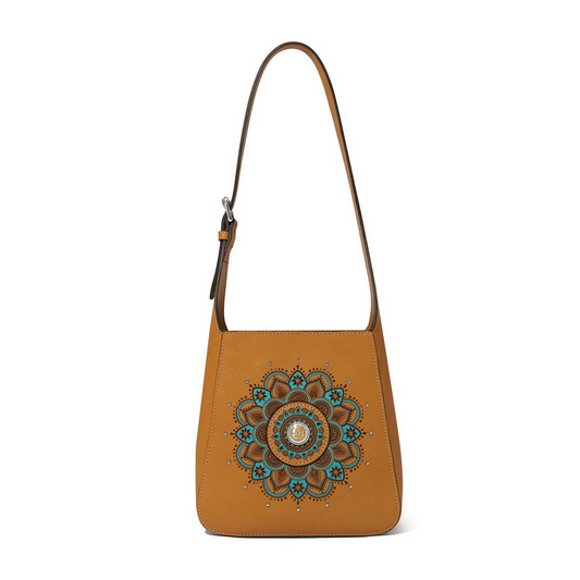 Brighton Camel Mosaic Hobo