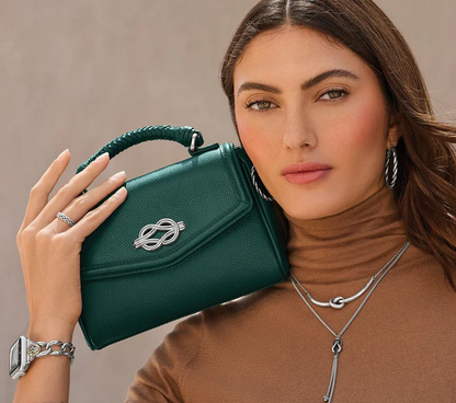Brighton Tatum Small Flap Satchel Jewel Interlok Harmony