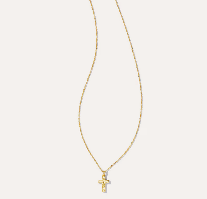 Kendra Scott Cross Pendant Necklace Gold