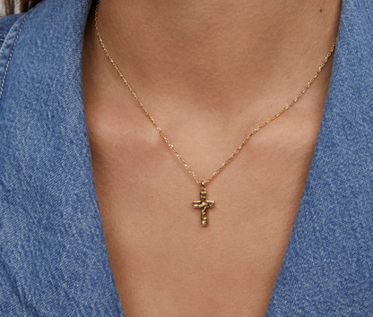 Kendra Scott Cross Pendant Necklace Gold