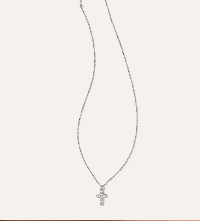 Kendra Scott Cross Necklace Silver