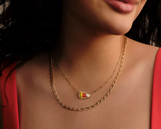 Kendra Scott Candy Corn Gold Necklace