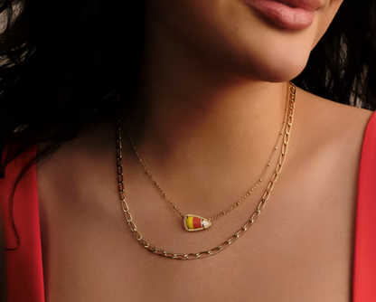 Kendra Scott Candy Corn Gold Necklace