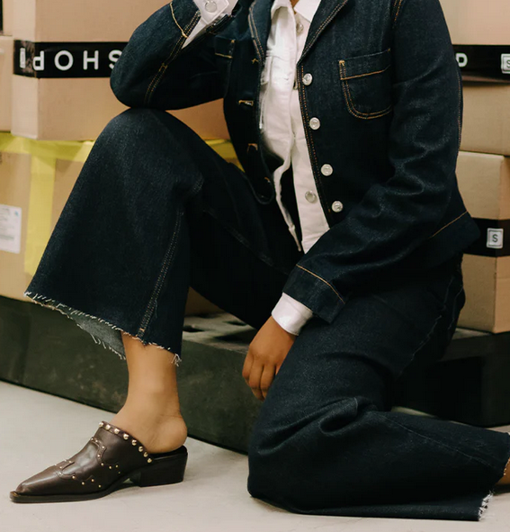 ShuShop Thalia Brown Mule