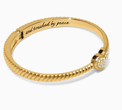 Brighton Celestia Heart Gold Hinge Bangle
