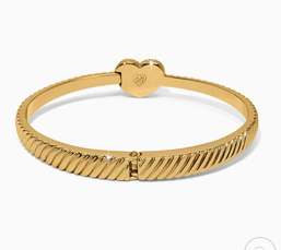 Brighton Celestia Heart Gold Hinge Bangle
