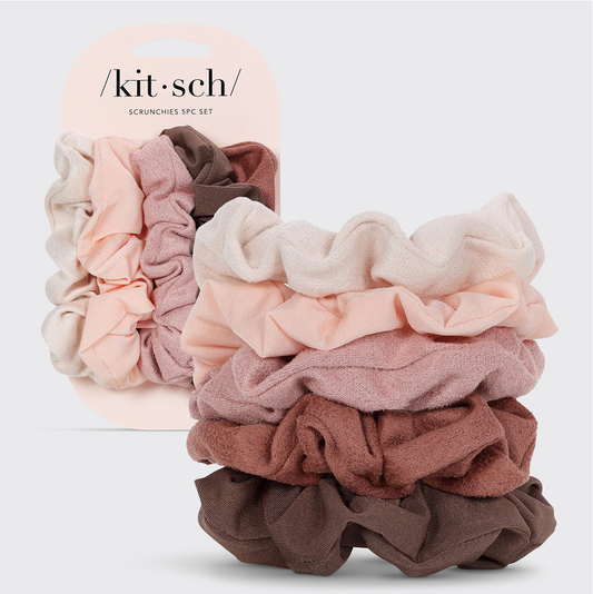 Kitsch Textured Scrunchie Set 5