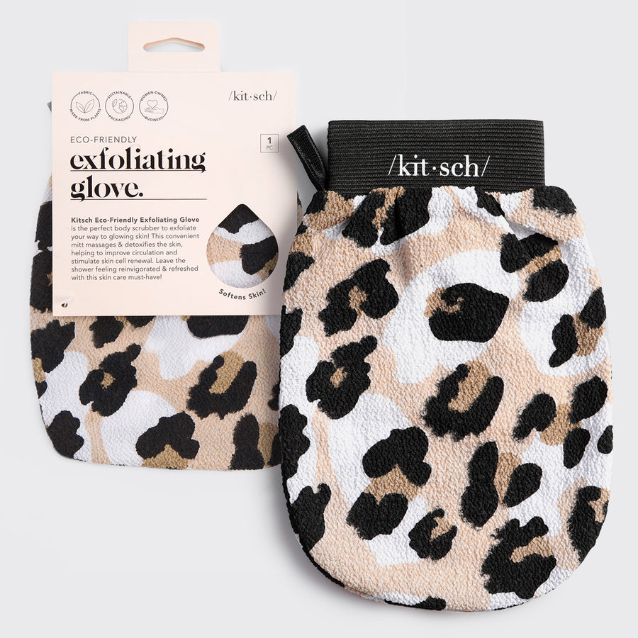 Kitsch Leopard Exfoliating Glove