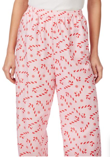 Pink Candy Cane PJ Pants