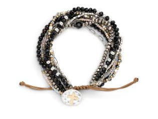 Your Journey Prayer Bracelet in Black