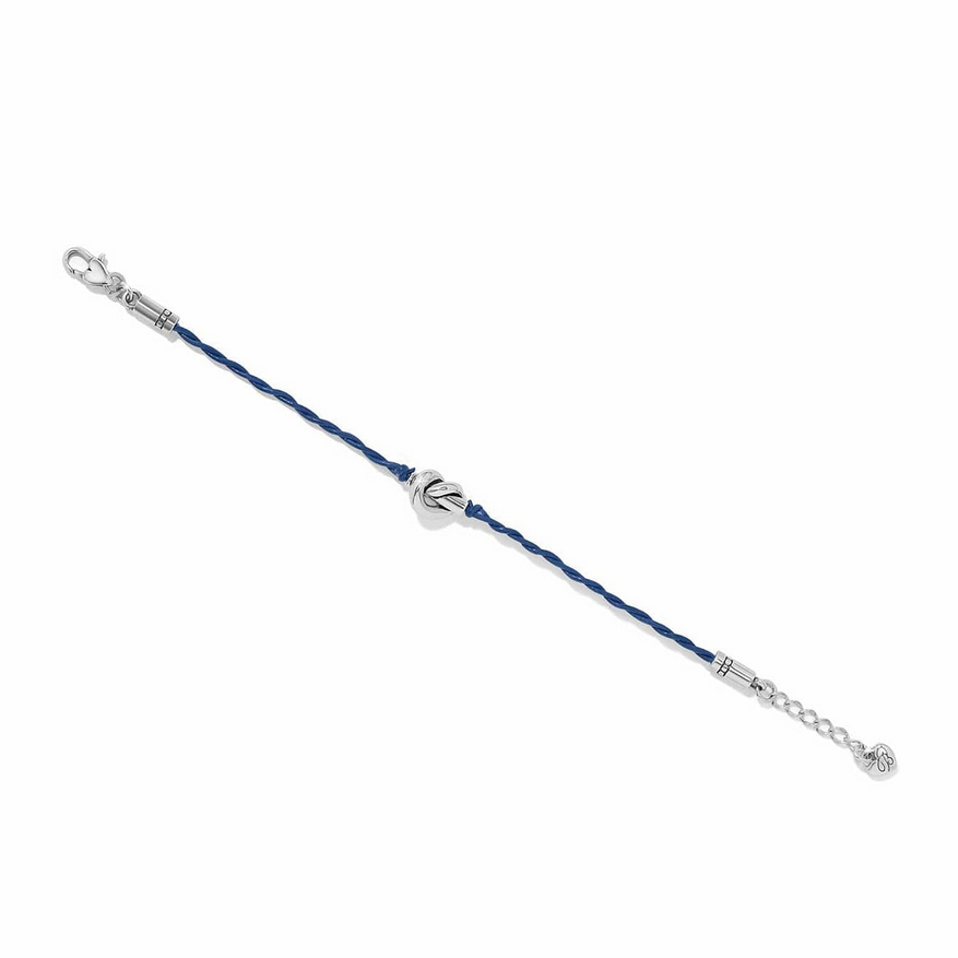 Brighton Interlok Knot Navy Bracelet