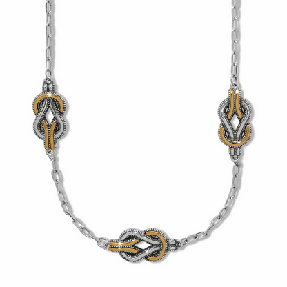 Brighton Interlok Harmony 2tn Trio Necklace