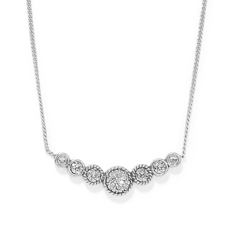 Illumina Celeste Bar Silver Necklace