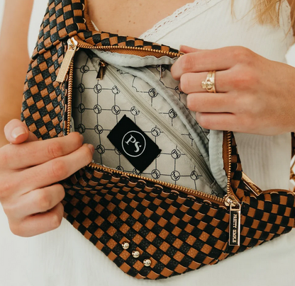 Susie Sidekick Checkered Coffee Bum Bag