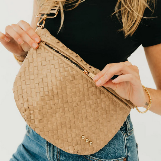 West Woven Taupe Bum Bag