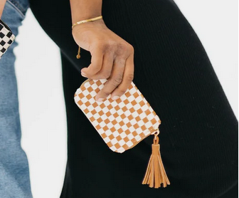 Wynona Woven Brown Wallet