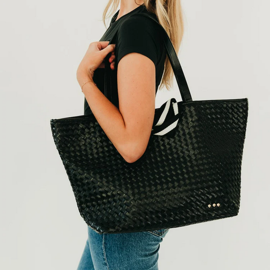 Tiffany Organizer Checkered Black Tote