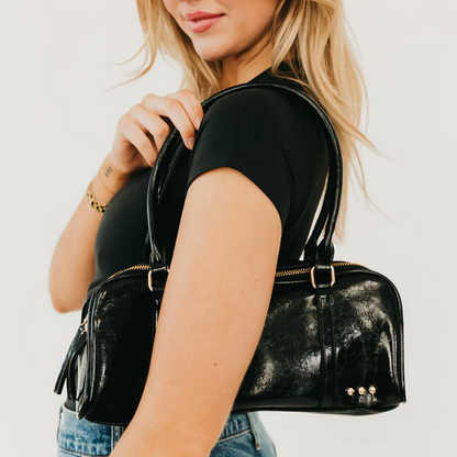 Arlys Black Barrel Bag