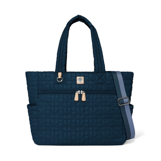Brighton Heart Beat Navy Amara Large Tote