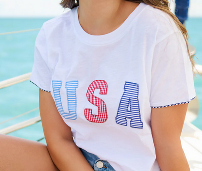 USA Patch White Tee