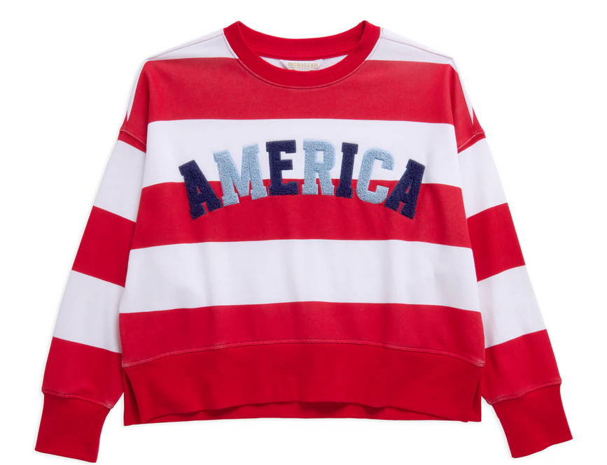 America Rugby Stripe Sweatshirt