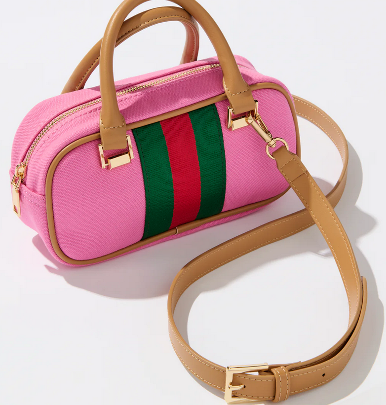 Scala Pink Stripe Crossbody