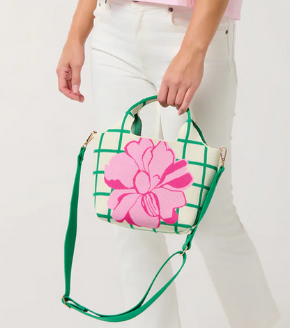 Robbie Mini Ivory Green Tote