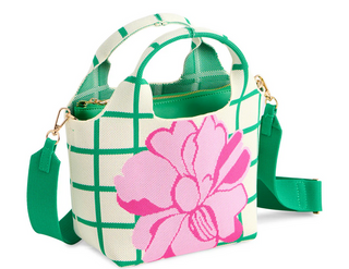 Robbie Mini Ivory Green Tote