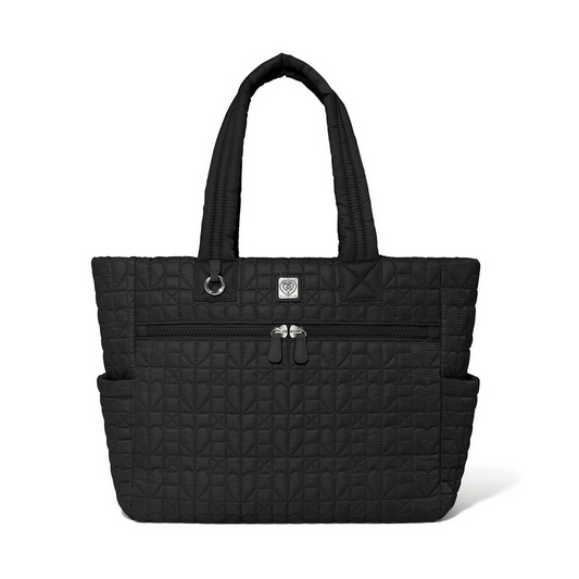 Brighton Heart Beat Black Amara Large Tote