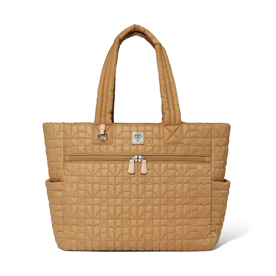 Brighton Heart Beat Camel Amara Large Tote